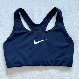 Nike Women's Dark Blue Sports Bra With Utica College Logo (S)